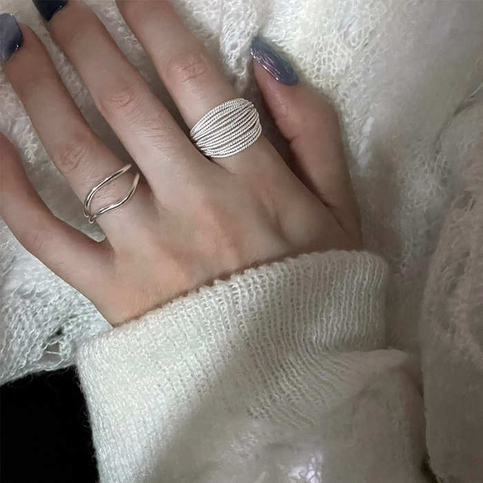 Silver Plated Unique Vintage Ring