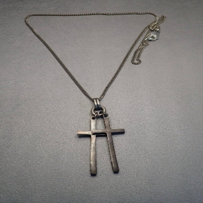 Double Cross Necklace