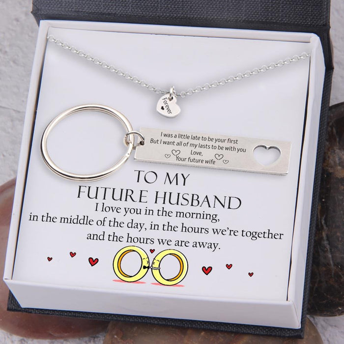 Personalized Necklace And Keychain Set