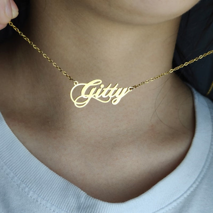 Custom Name Stainless Steel Necklaces