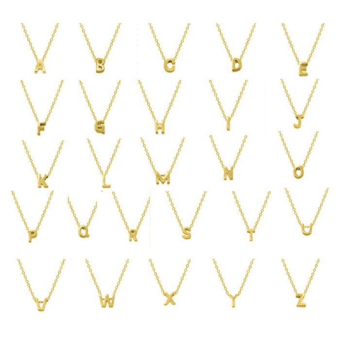 Women Initial Letter Necklace