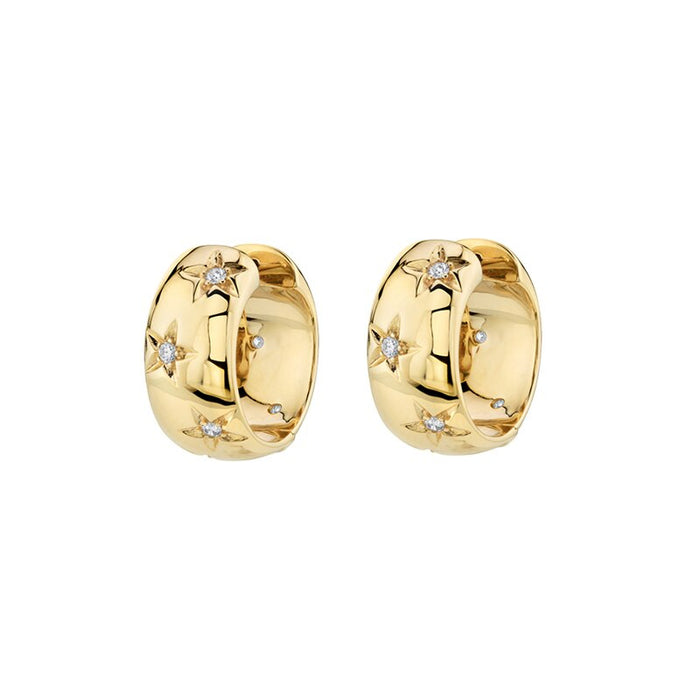 Stud Zircon Piercing Drop Hoop Earrings