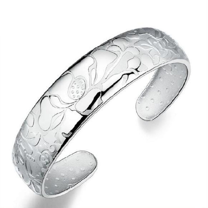 Sterling Silver Opening Adjustable Bracelet