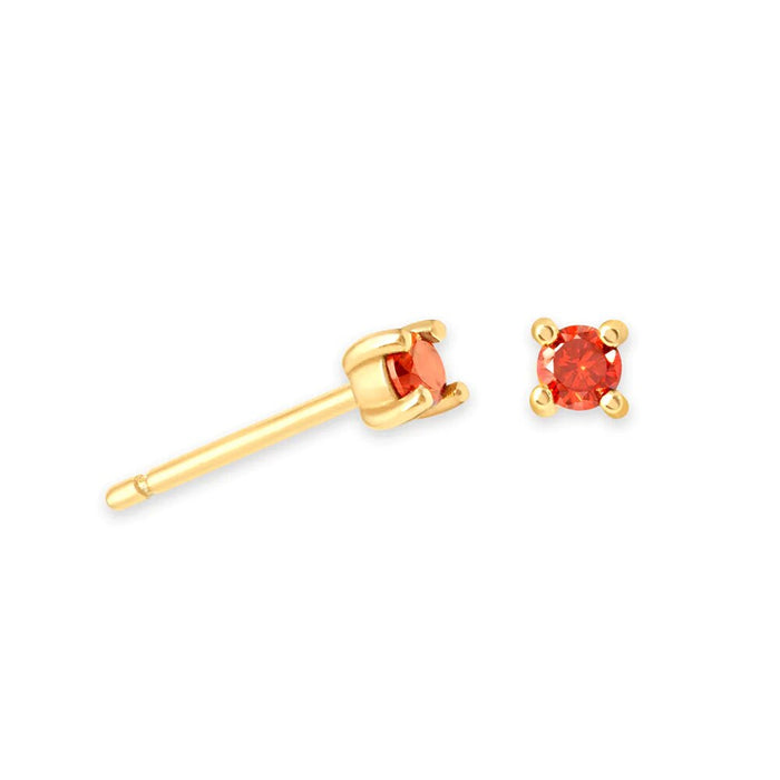 Sterling Silver Stud Stone Earrings
