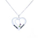 Personalized Double Heart Crystal Pendant - Ashley Jewels - 2