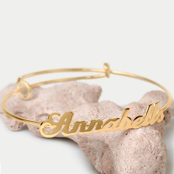 Personalized Adjustable Bangle - Ashley Jewels - 1