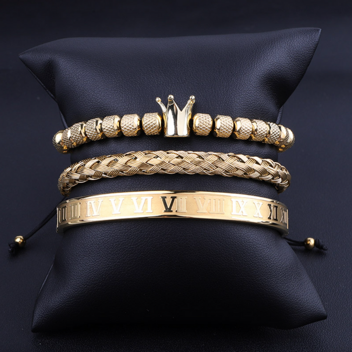 Royal Crown Bracelet Set