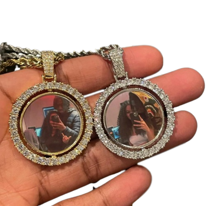 Custom Double Sided Photo Pendant