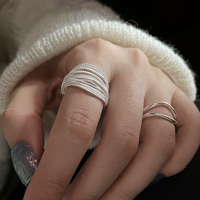 Silver Plated Unique Vintage Ring