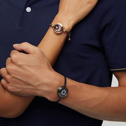 Set Of Two Sun And Moon Smart Bracelets