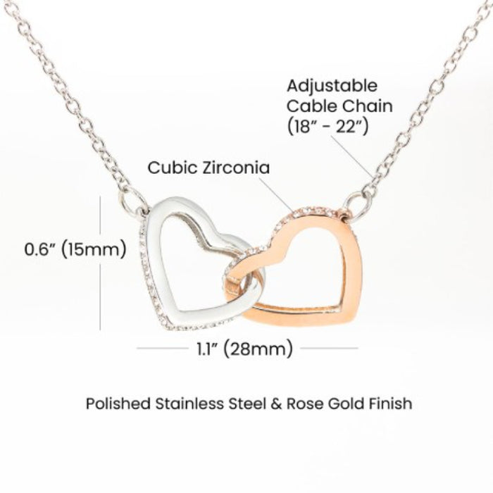 Interlocking Cordate Necklace With Box