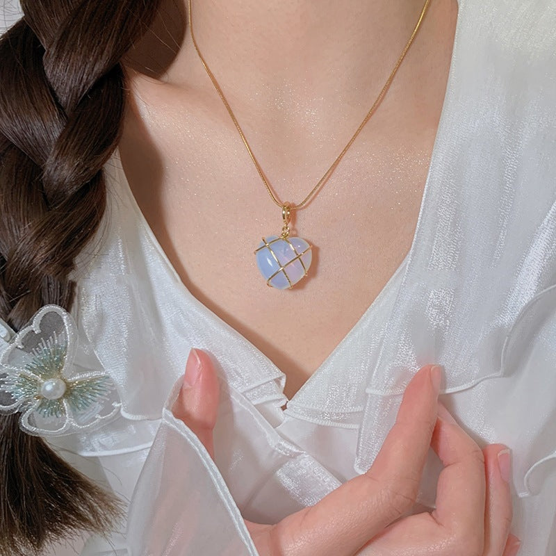 Celestial Moonstone Pendant Necklace