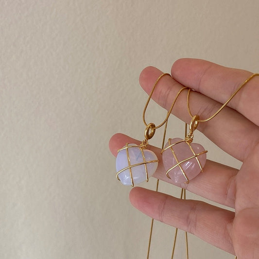 Celestial Moonstone Pendant Necklace