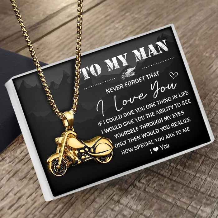 Motorcycle Pendant Necklace
