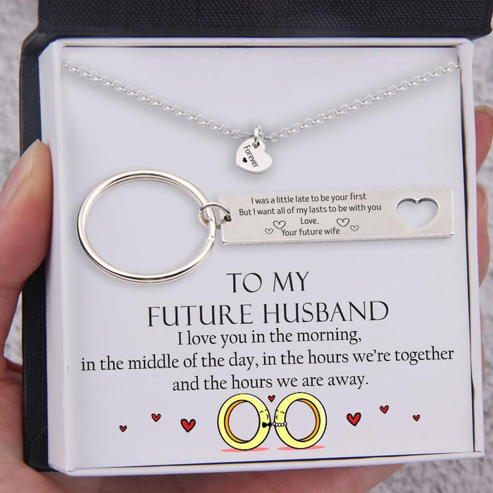 Personalized Necklace And Keychain Set