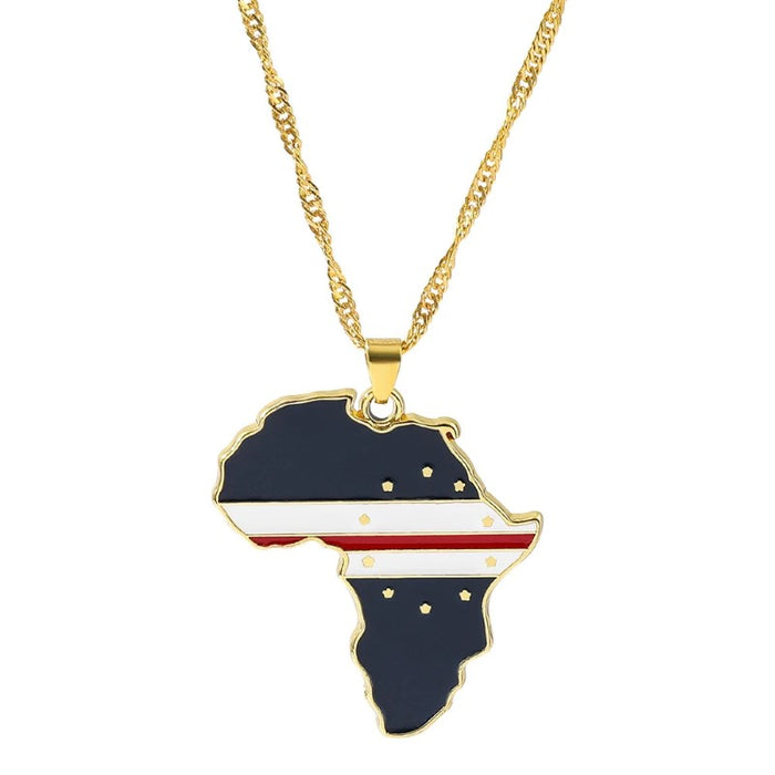 African Countries Map Pendant