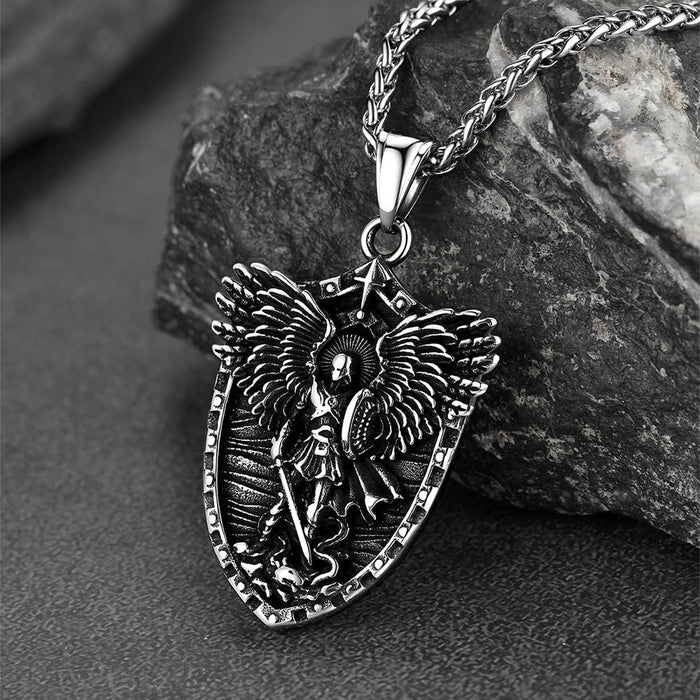 Shield Pendant Necklace