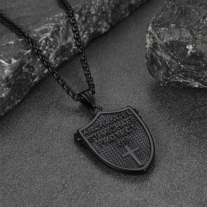 Shield Pendant Necklace