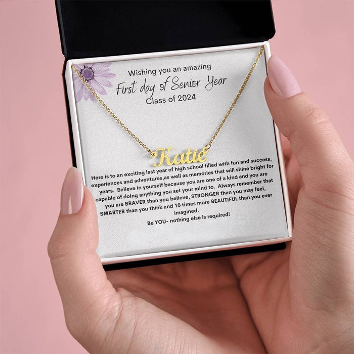 Personalized Text Printed Necklace
