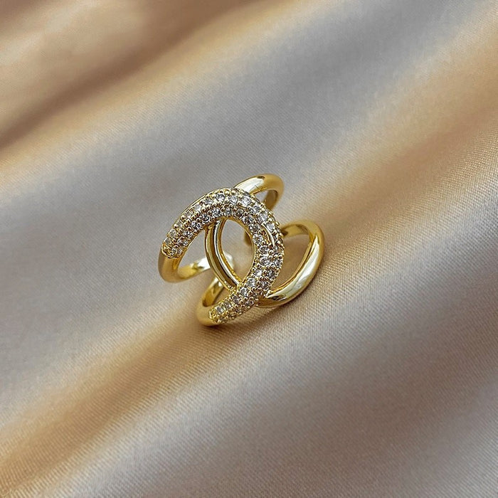 Gold Plated Zircon Ring