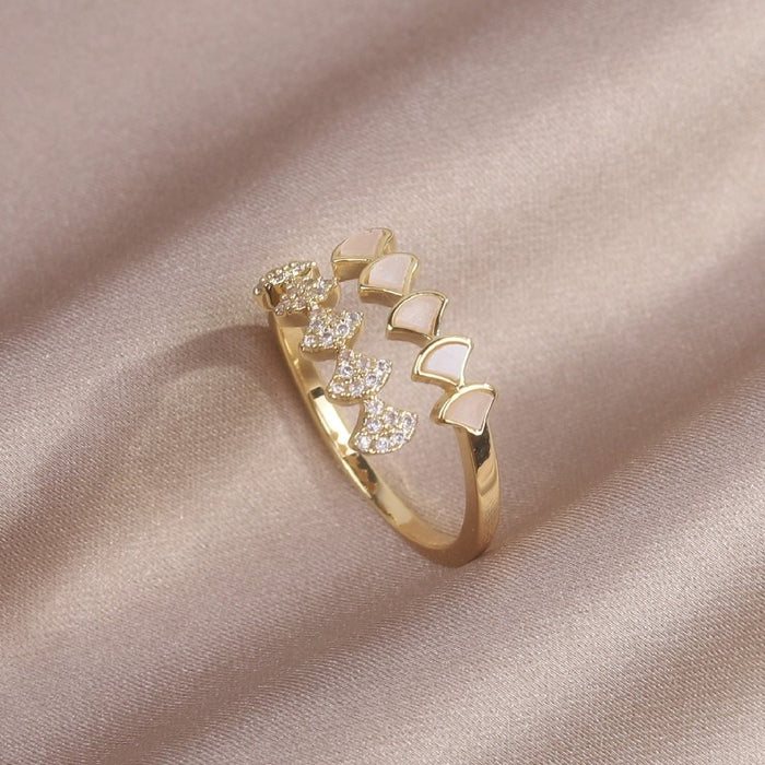 Gold Plated Zircon Ring