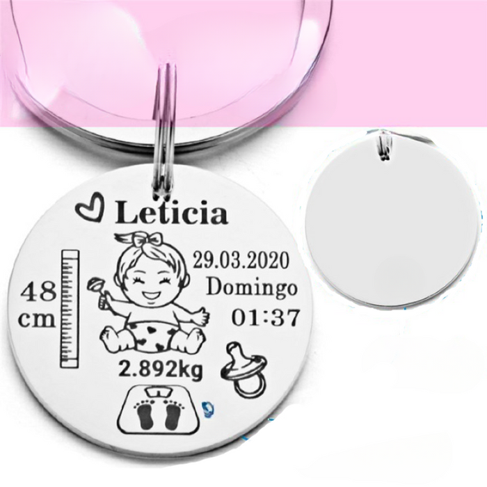Personalized Baby Unisex Keychain