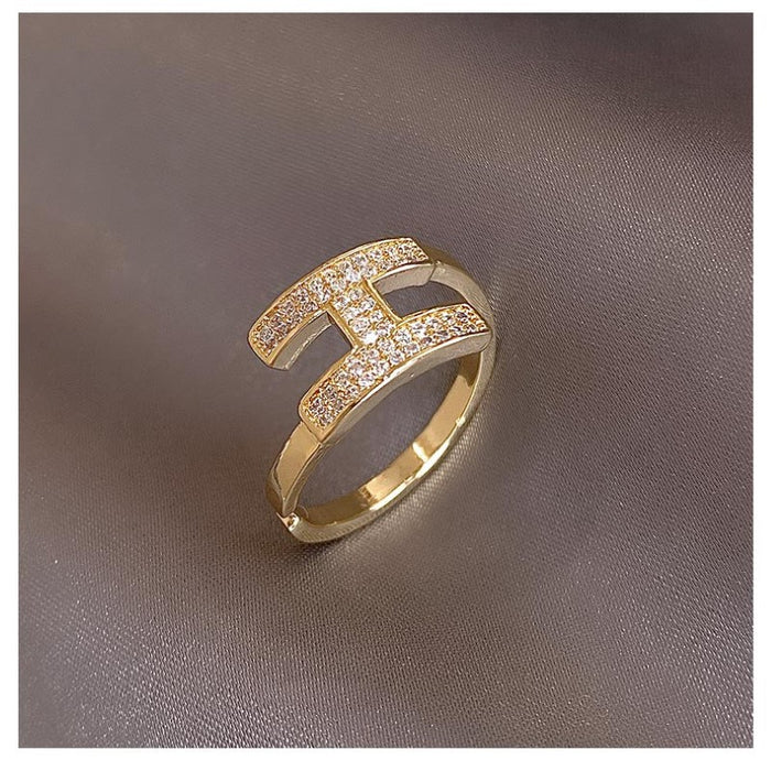 Gold Plated Zircon Ring