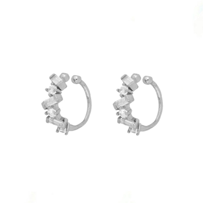 Gold Plated Hoop Earrings Set