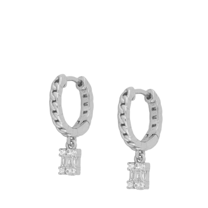 Gold Plated Hoop Earrings Set