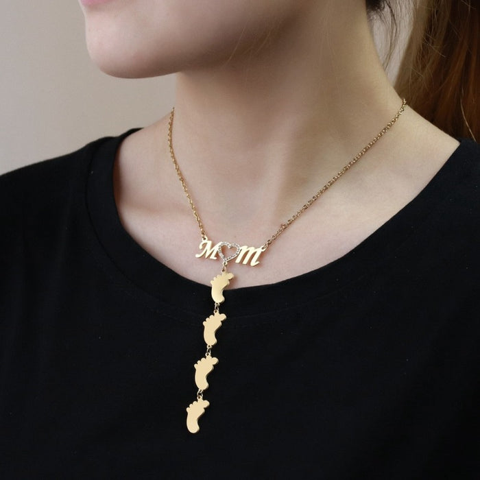 Personalized Engrave Zircon Necklace