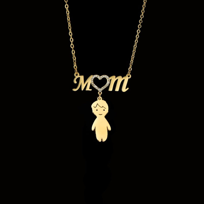 Personalized Engrave Zircon Necklace