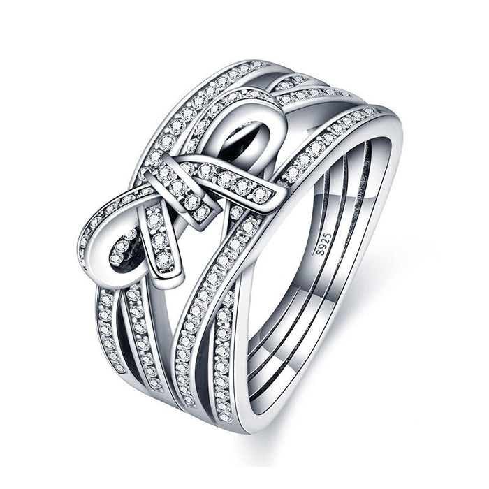 Engagement Silver Plated Rings