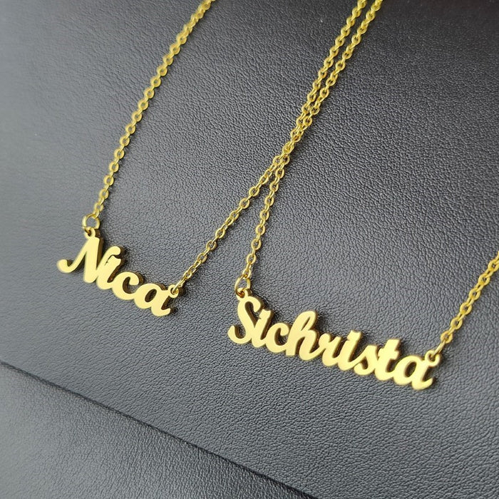 Custom Name Stainless Steel Necklaces