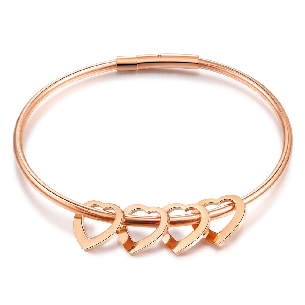 Heart on My Sleeve Bracelet Customized Jewelry for Women - Ashley Jewels