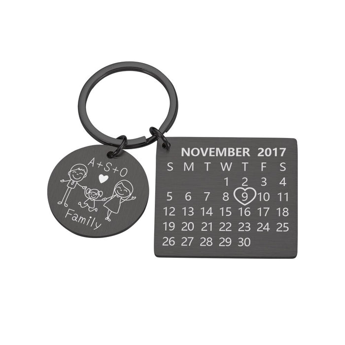 Personalized Custom Key Chain Ring