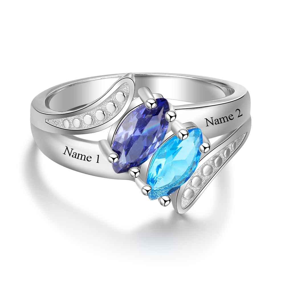Personalized 925 Sterling Silver Promise Ring - Personalized Jewel