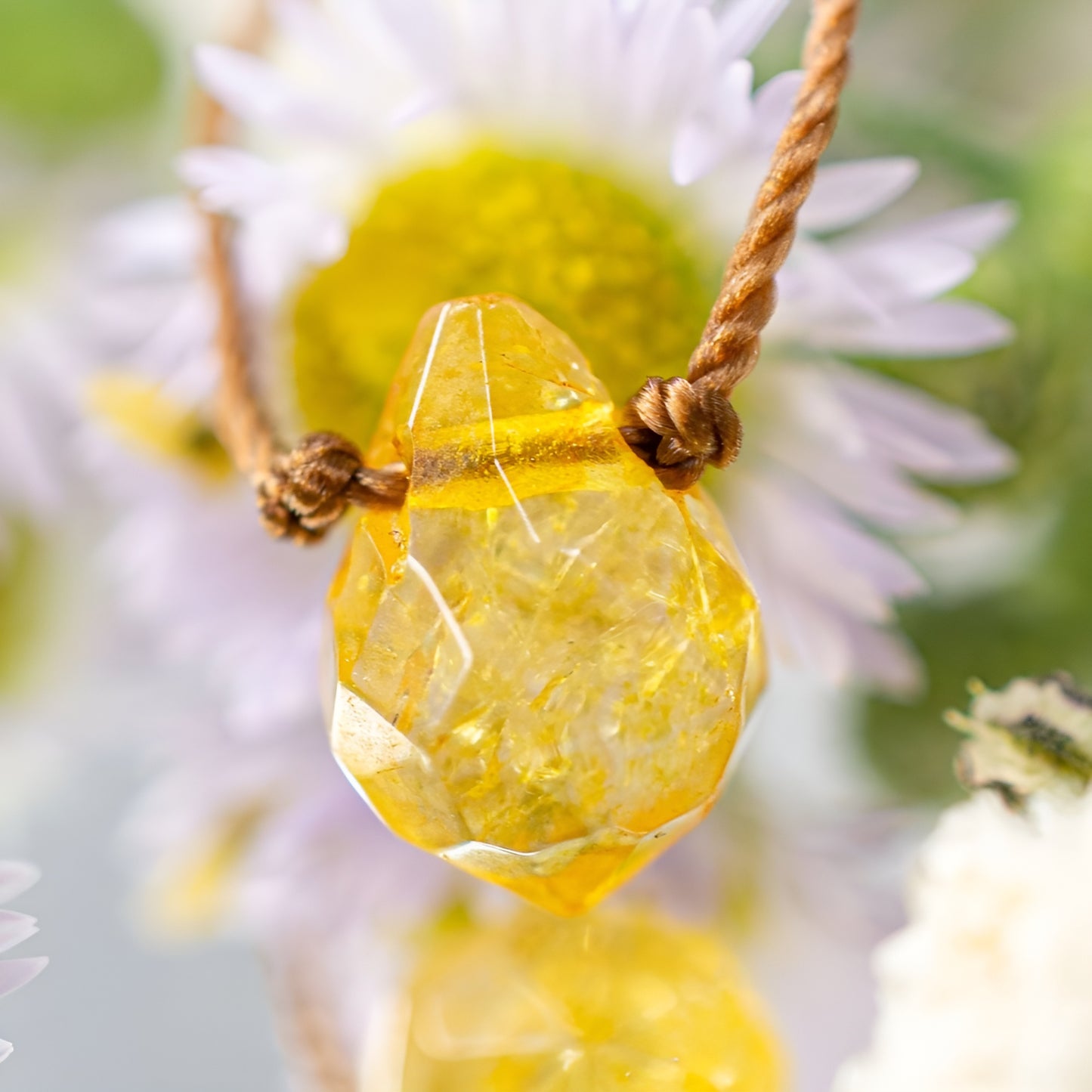 Raw Citrine Vibrationally High Crystal Necklace