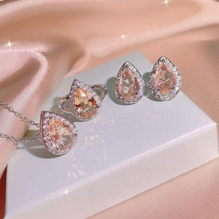 Exquisite Jewelry Three-Piece Set for Women