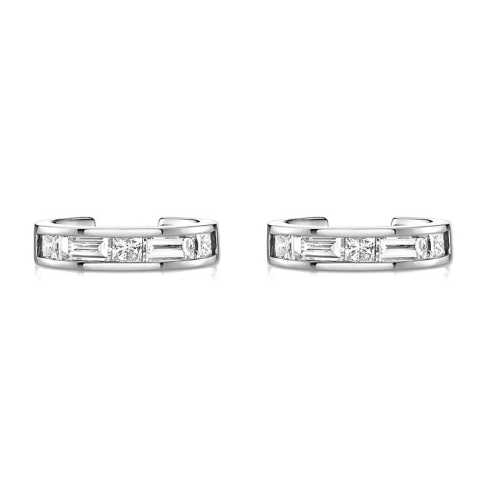 Stud Zircon Piercing Drop Hoop Earrings