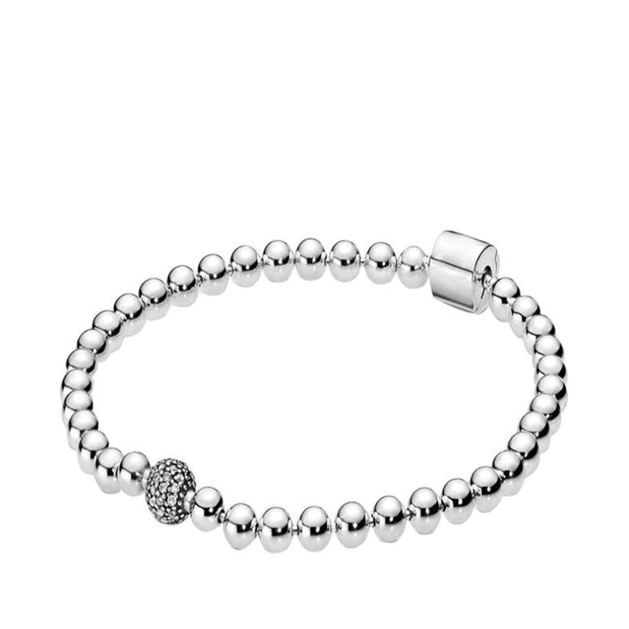 Sterling Silver Crown Chain Fit Bracelet
