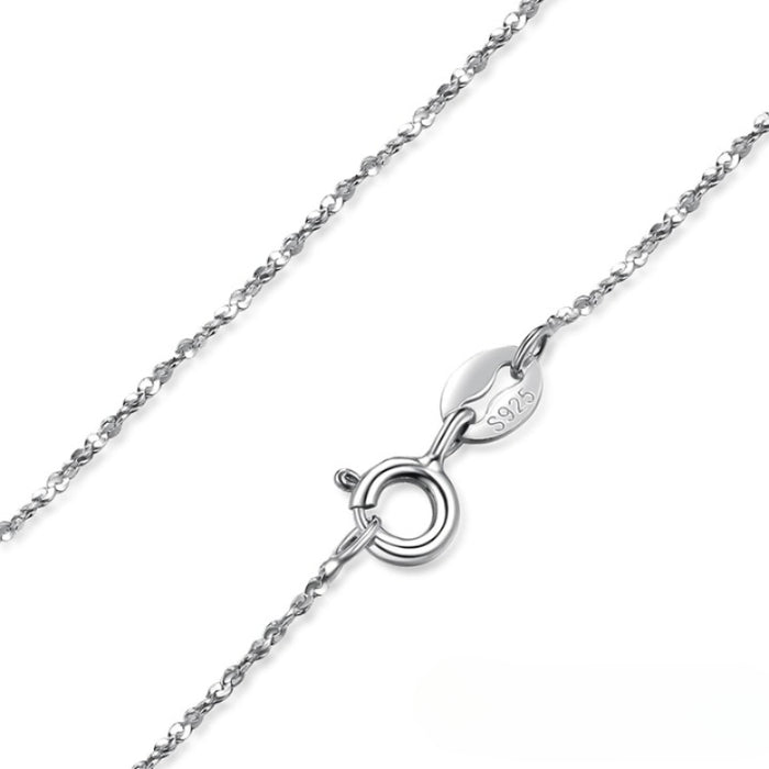 Twisted Trace Sterling Silver Necklace For Women