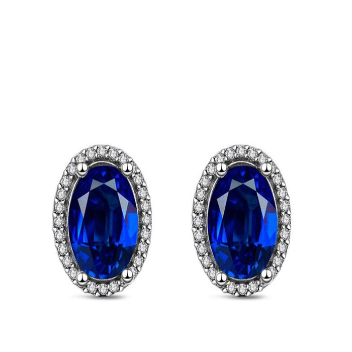 Sterling Silver Charm Double Hoop Earrings For Women