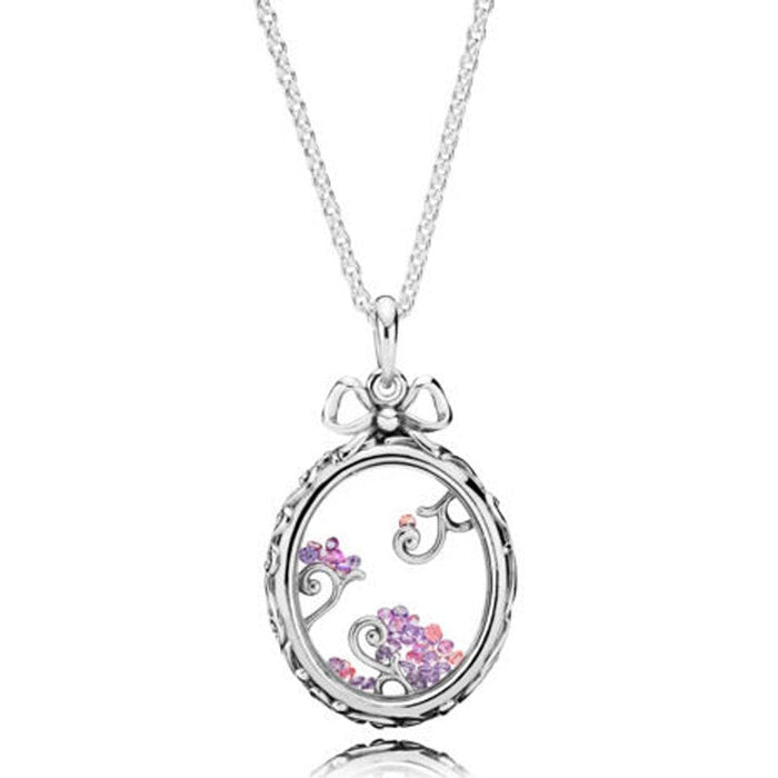 Sterling Silver Sparkling Only Pendant Necklace