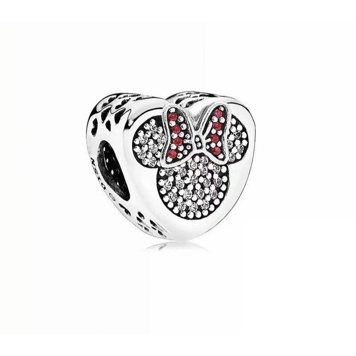Sterling Sparkling Silver Bead Charm For Girls & Women