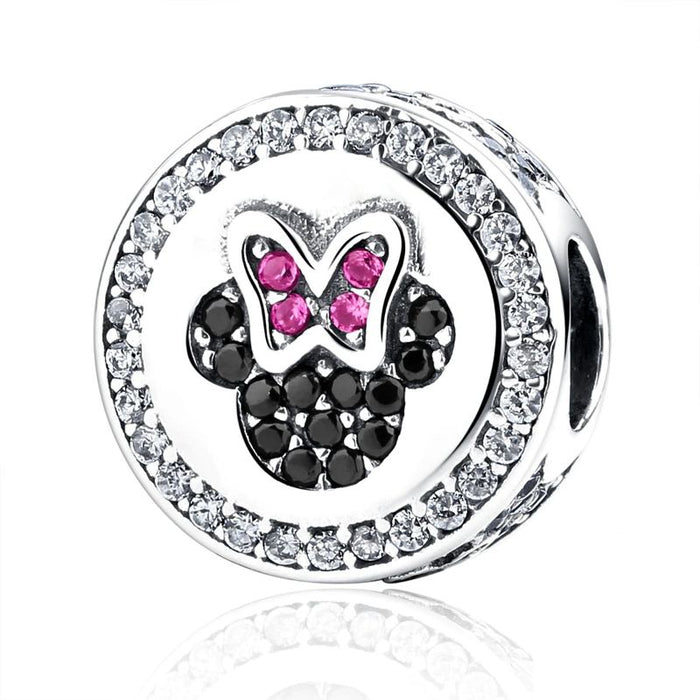 Sterling Sparkling Silver Bead Charm For Girls & Women