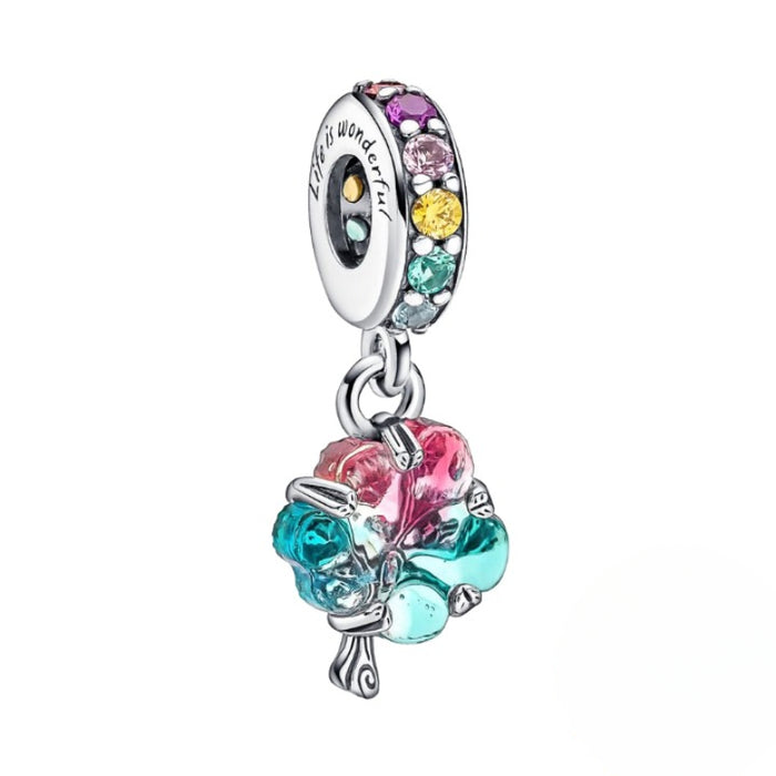 Sterling Silver Murano Dangle Charm Fit