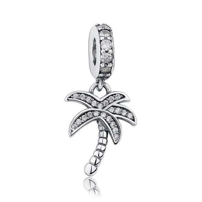 Sterling Silver Zircon Charms For Girls & Women