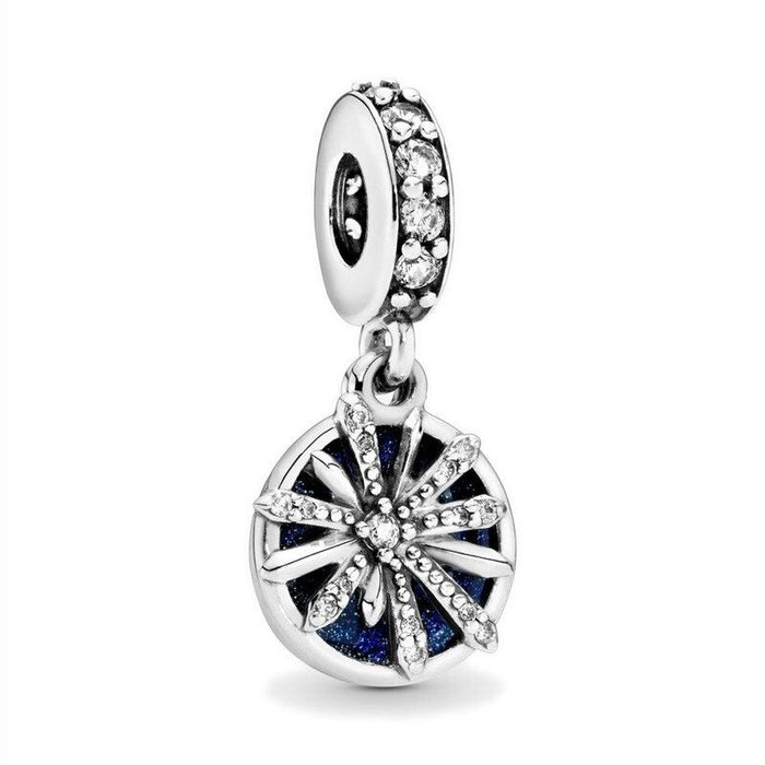Sterling Zircon Silver Charms For Girls & Women