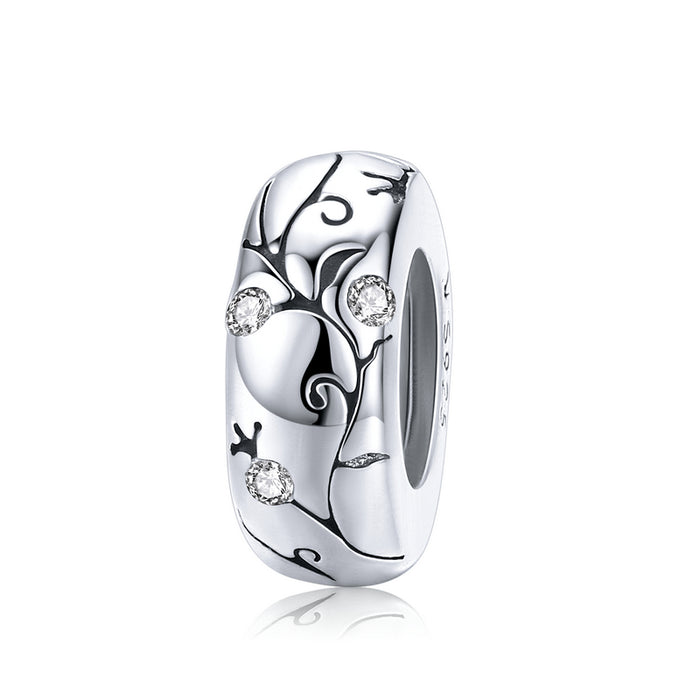 Sterling Silver Jewelry Zircon Charm
