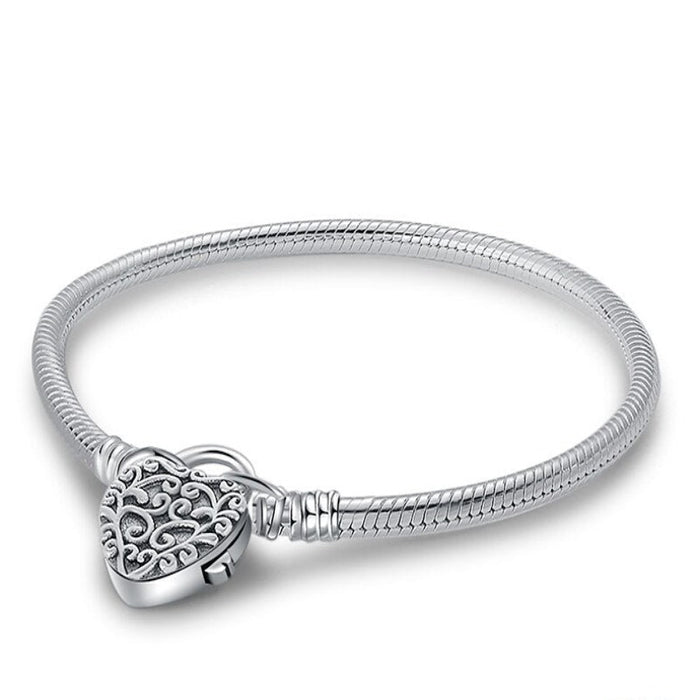 Sterling Silver Charm Women Jewelry Bracelet